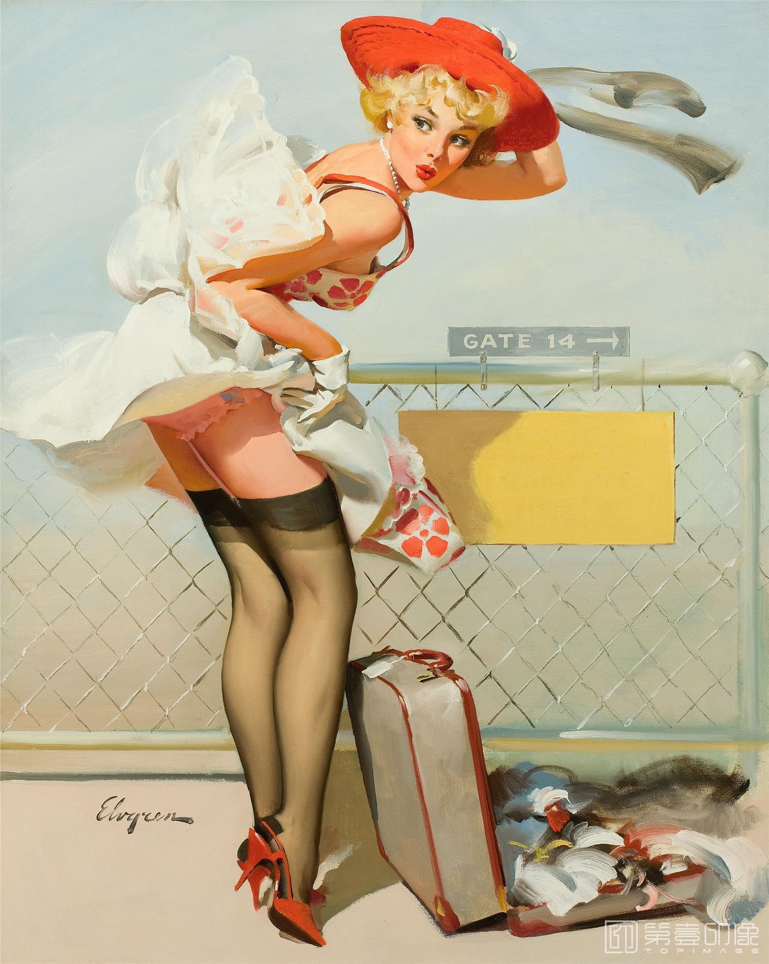 油画-吉尔·艾尔夫格雷恩 Gil Elvgren 作品集-145